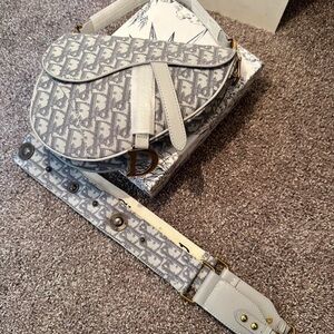 CD Grey Saddle Bag